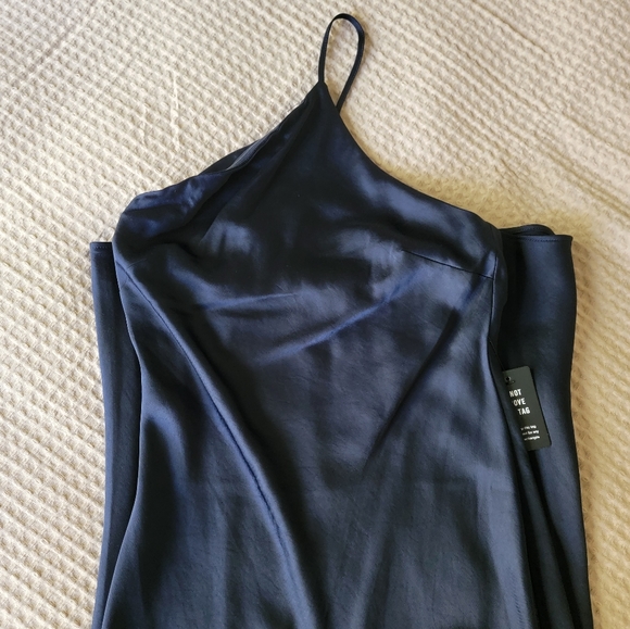 One Shoulder Silky Midi Dress - Picture 2 of 6